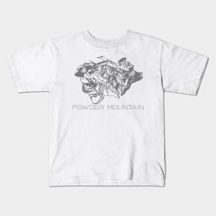 Powder Mountain Resort 3D Kids T-Shirt